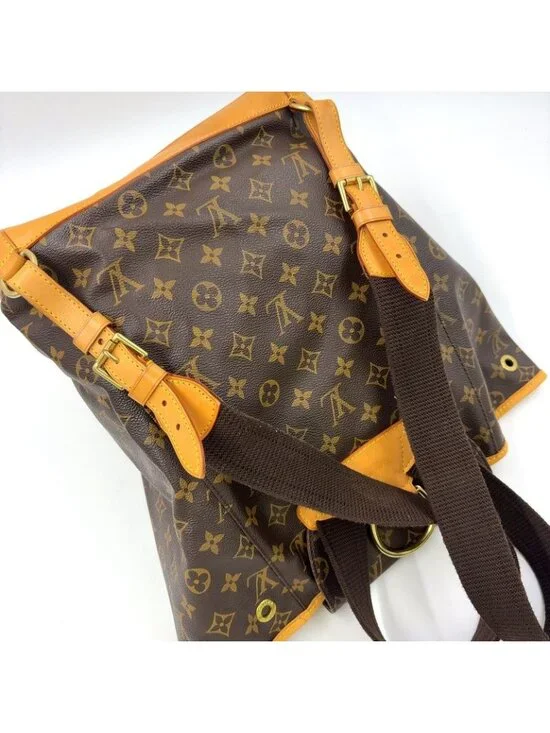 Louis Vuitton Montsouris GM Monogram Leather Brown Backpack Gold - Picture 6 of 15